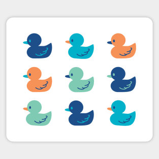 Cute Paddling of Ducks Art Sticker